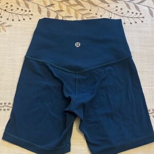 lululemon athletica Women's Deep Blue Bike Shorts